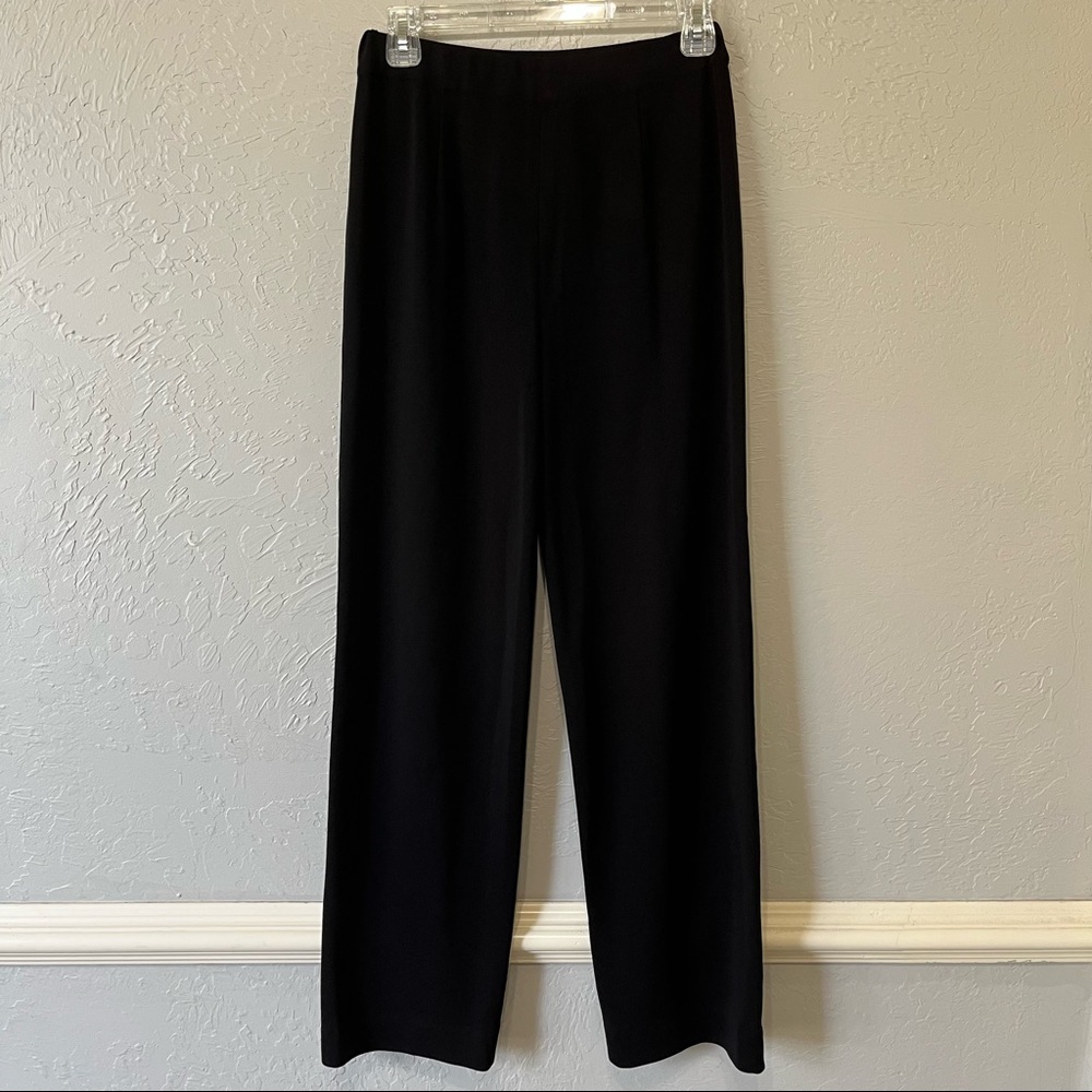 Exclusively Misook Black Knit Pull On Pants